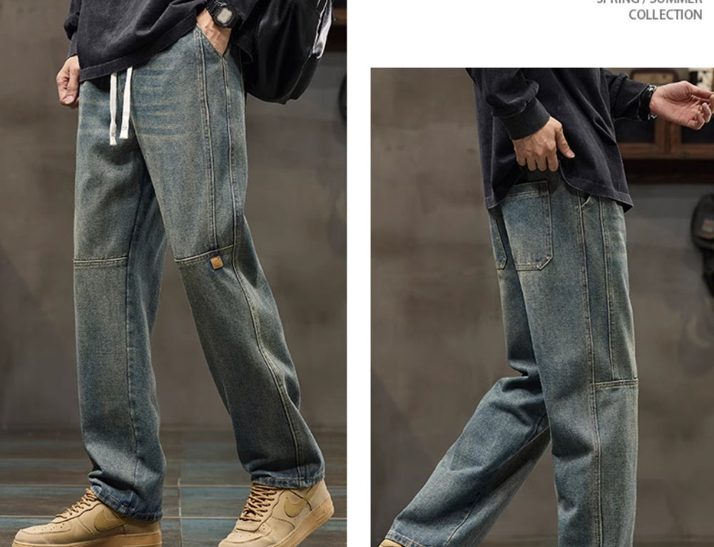 American-style Straight Loose Spring Fashion Brand Boys' Overalls