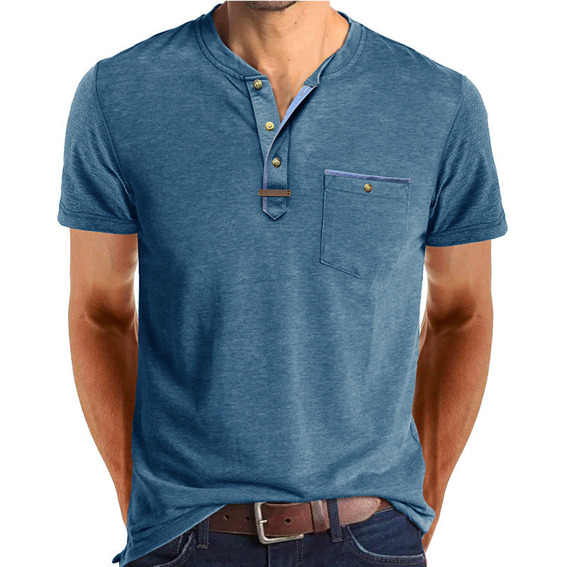 Men's Short-sleeved T-shirt Casual Crew Neck Top