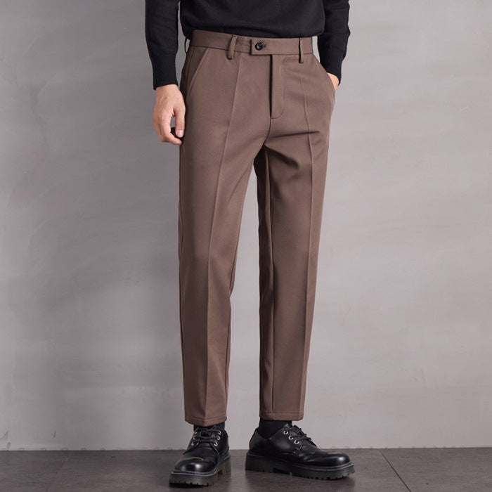Fall Winter Men Straight Casual Pants