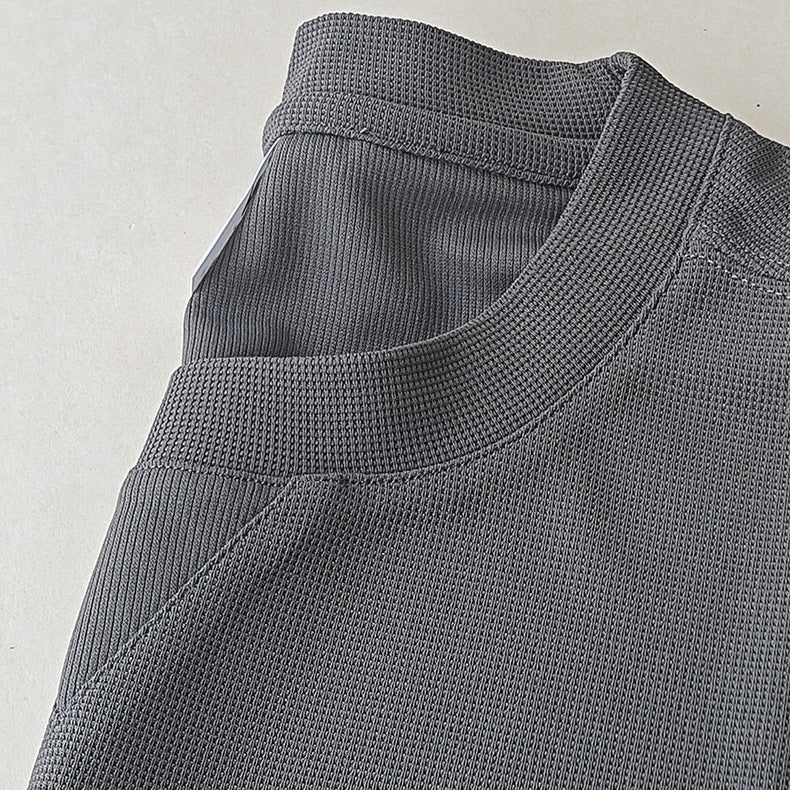 Waffle Heavy Short-sleeved T-shirt For Men