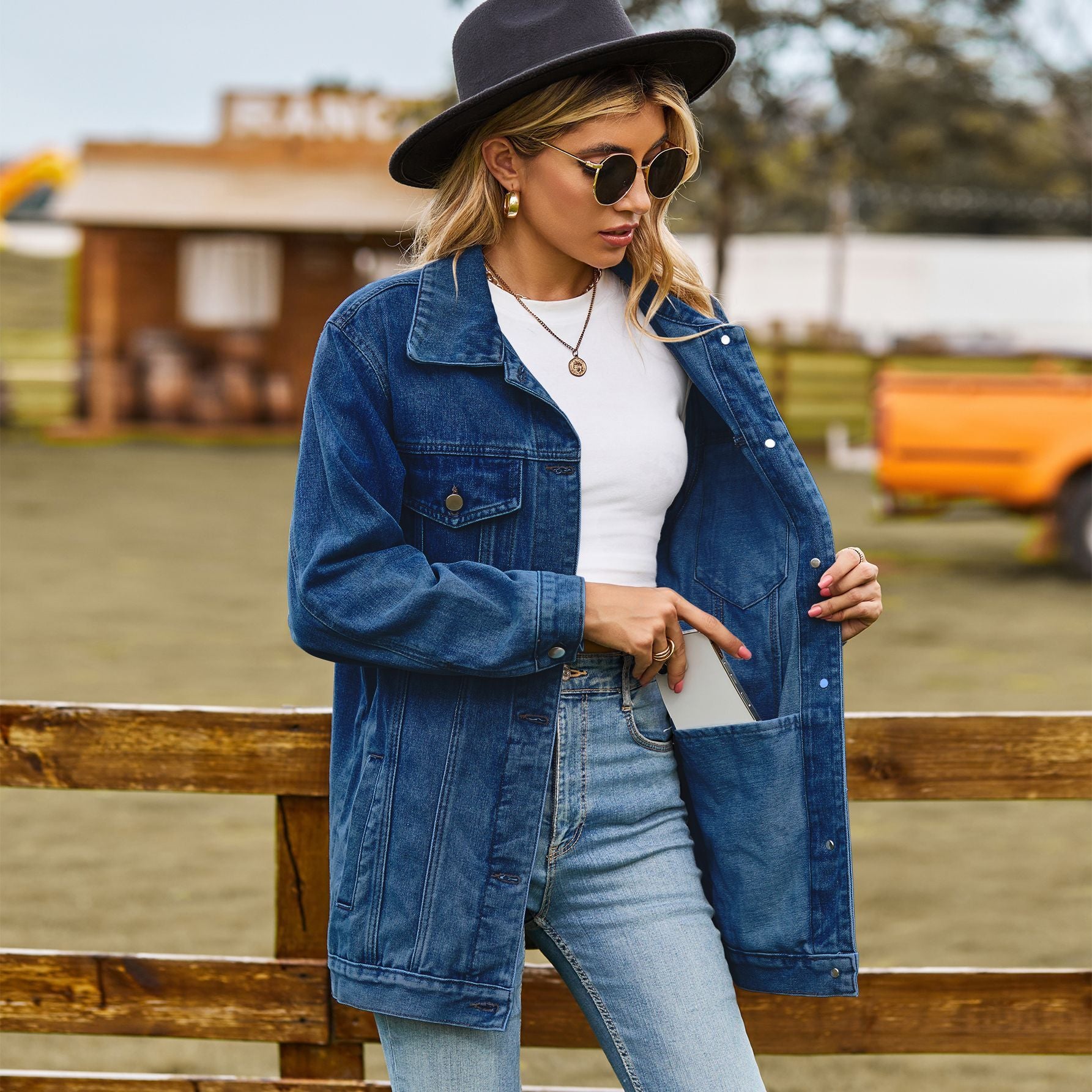 Versatile Classic Retro Classic Loose Denim Jacket Top
