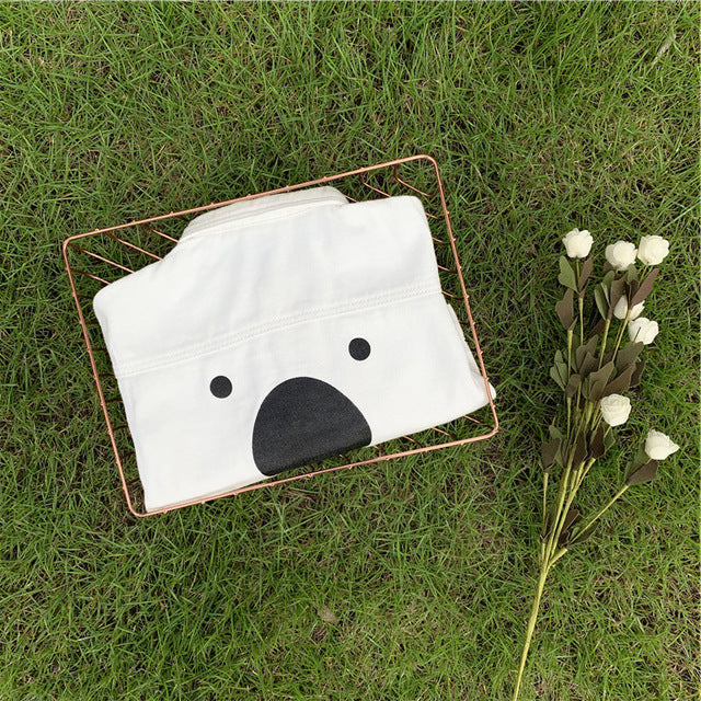 Cartoon bear boy denim jacket