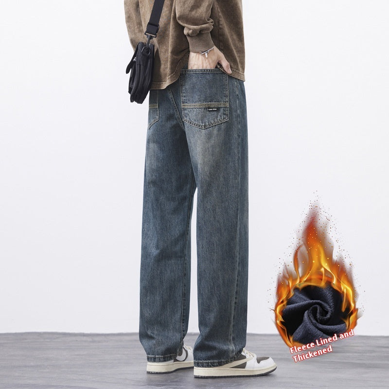 Retro Nostalgic Straight Jeans For Men