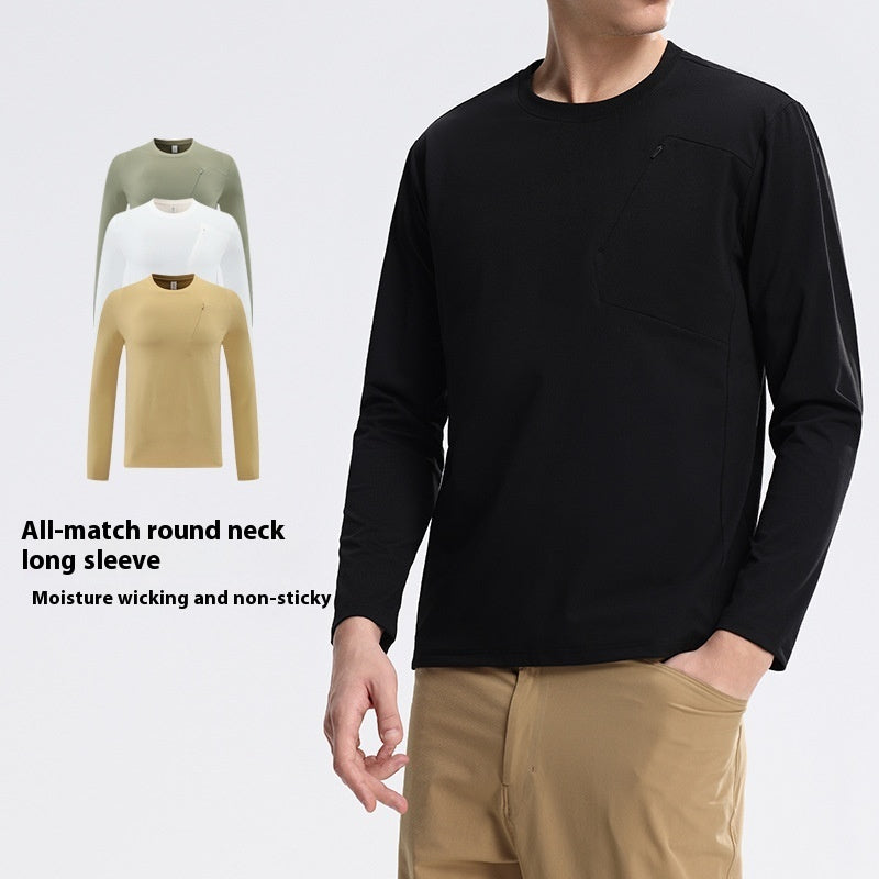 Quick-drying Long-sleeved T-shirt Round Neck Outdoor Top