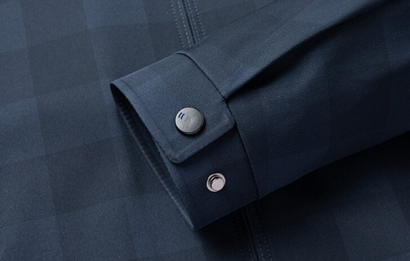 Fashion Personality Men's Lapel Plaid Jacket Coat