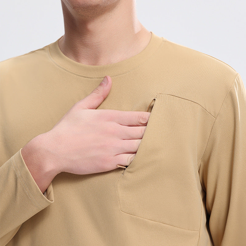 Quick-drying Long-sleeved T-shirt Round Neck Outdoor Top