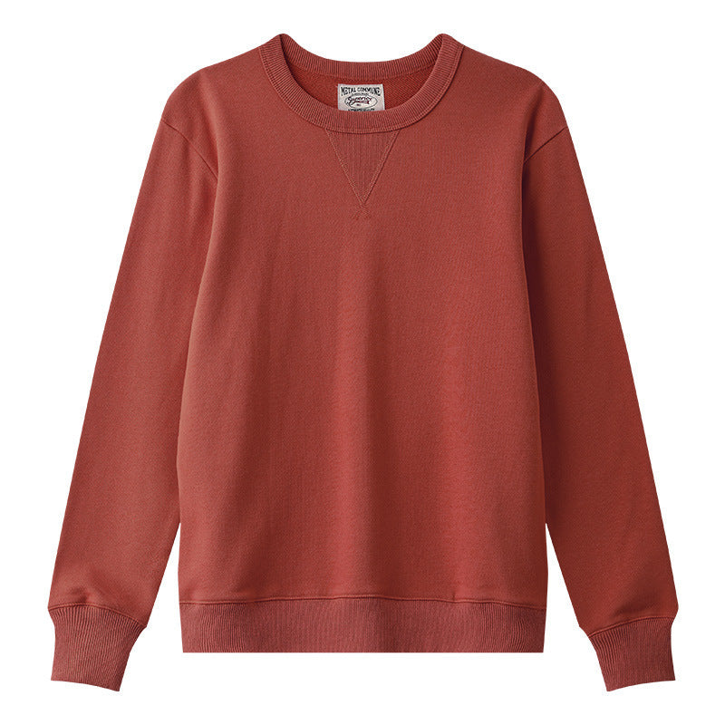 American Retro Japanese Round Neck Sweater Pullover Men