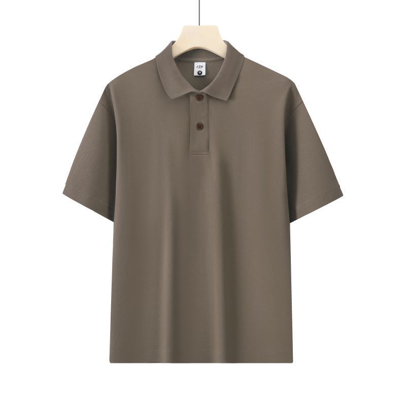 Honeycomb Mesh Beaded Cotton Casual Short Sleeve