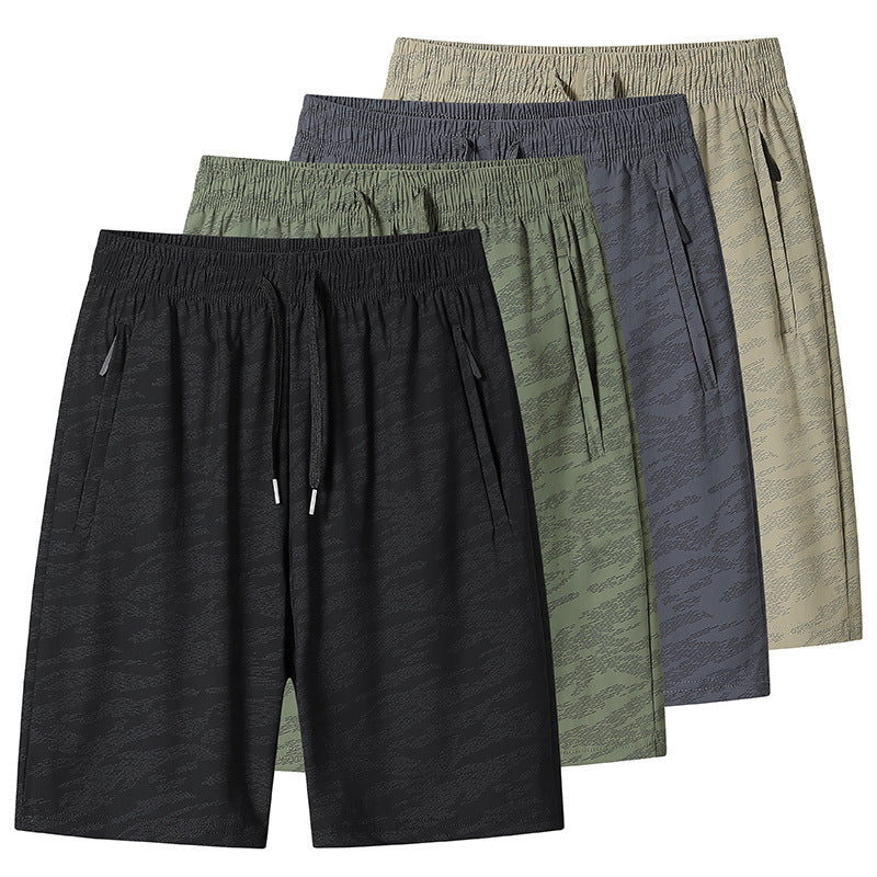 Fashion Personality Ice Silk Stretch Casual Pants Men