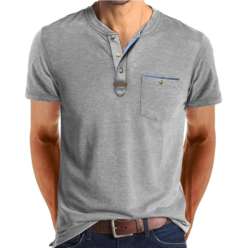 Men's Short-sleeved T-shirt Casual Crew Neck Top