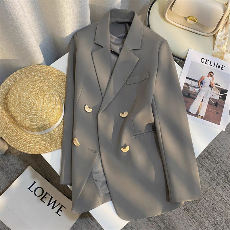 New High-end British Style French Texture Suit Jacket For Women