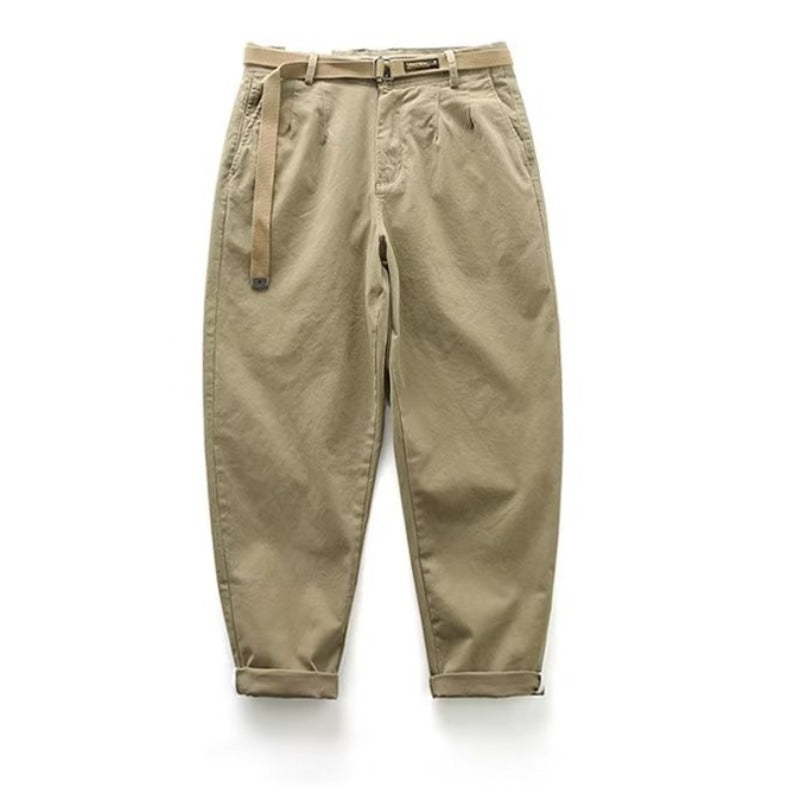 Japanese Leisure Overalls Men's Straight Loose