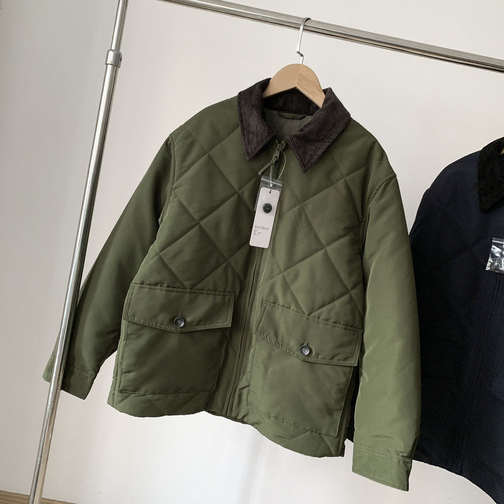 Autumn And Winter Cotton Two-color Jacket Men