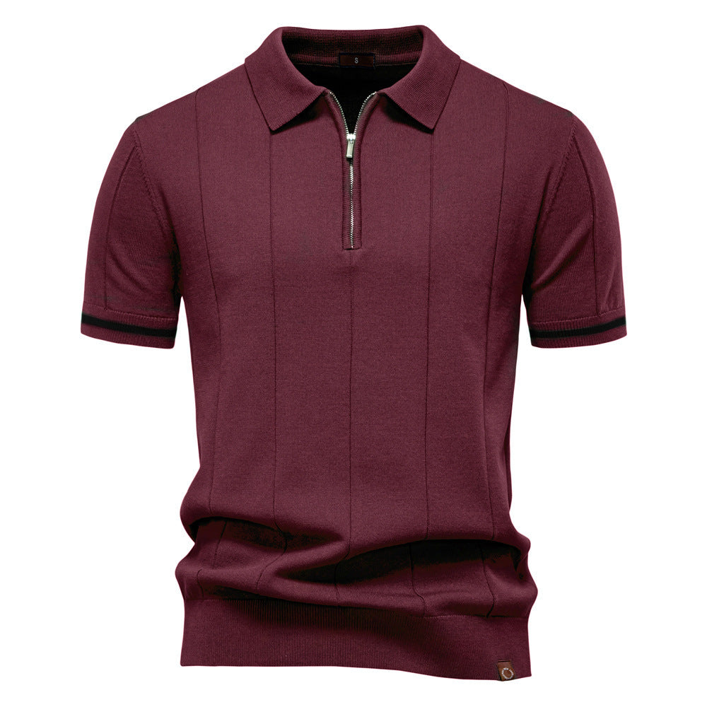 Fashion New Men's Business Casual Short Sleeve