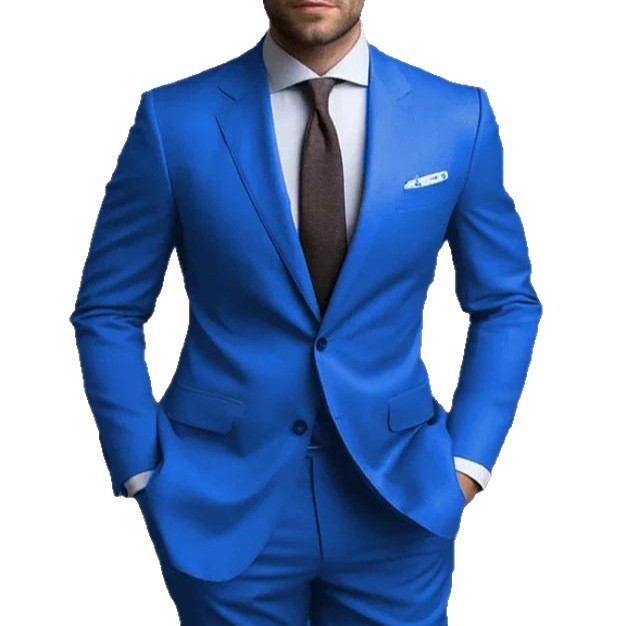 Business Casual Men's Fashion Suit Two-piece Suit