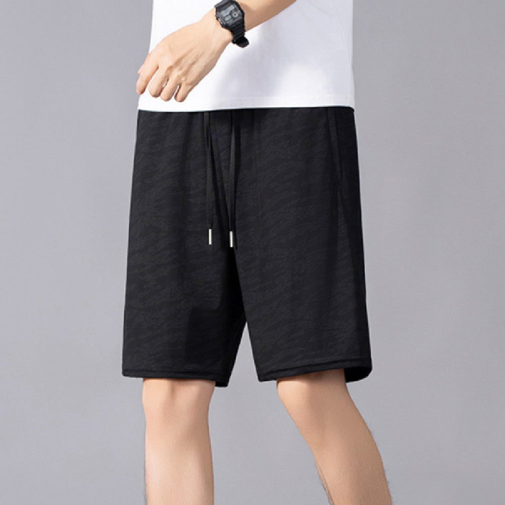 Fashion Personality Ice Silk Stretch Casual Pants Men