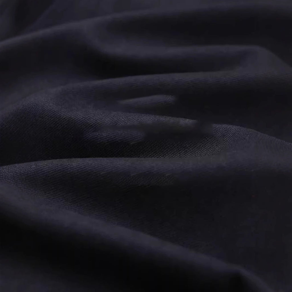 Cotton Fabric Lapel Simple Profile Shirt