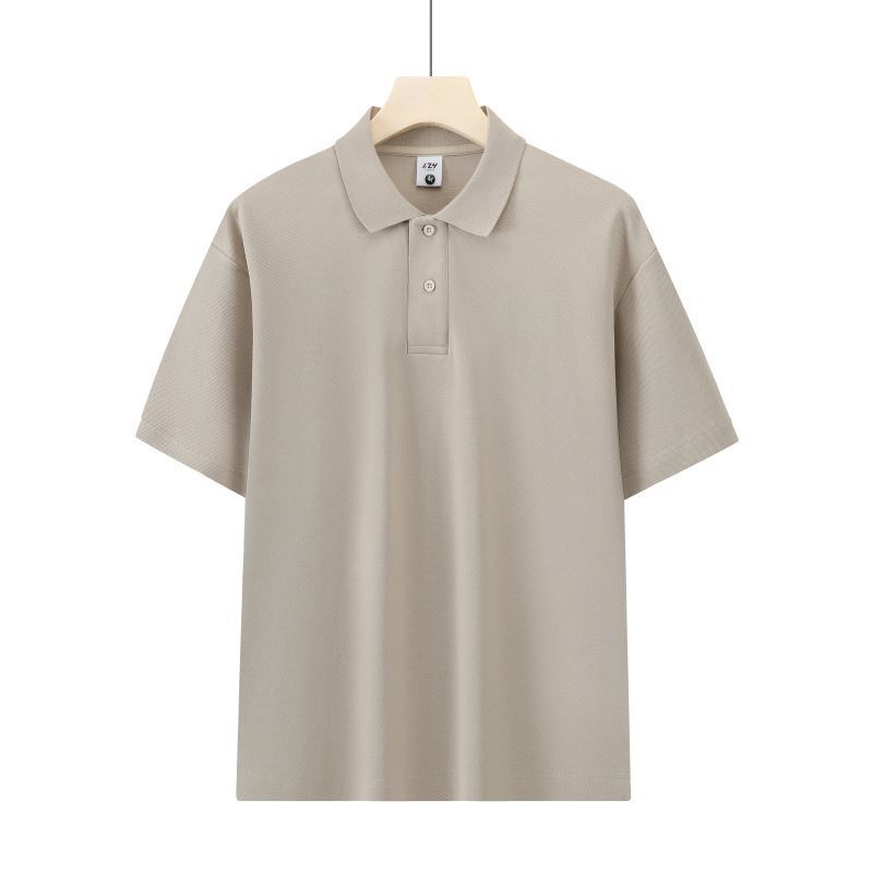 Honeycomb Mesh Beaded Cotton Casual Short Sleeve