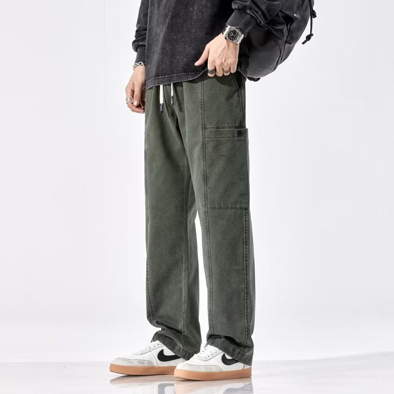 Fashion Loose American Overalls Men's Wide Leg