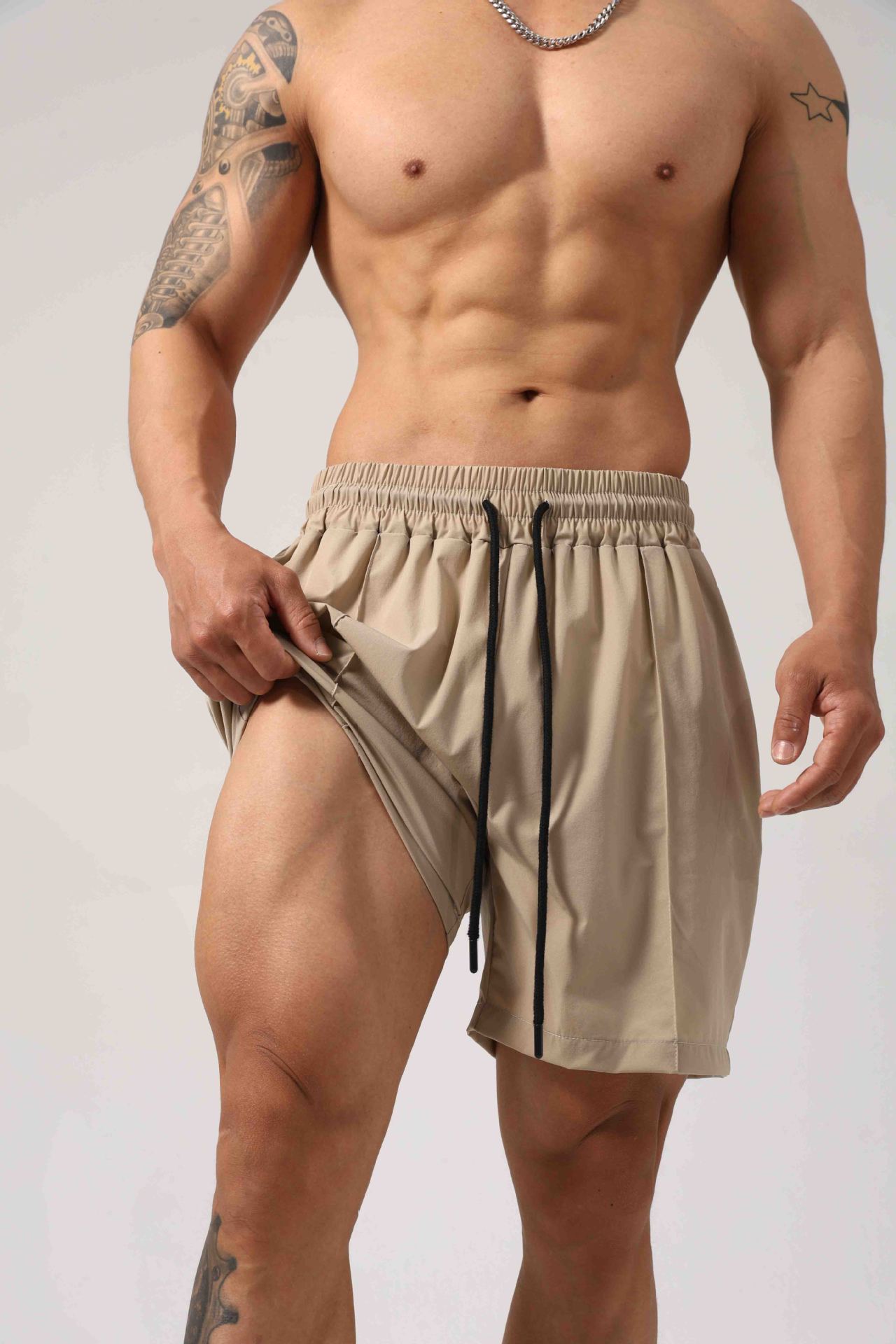 Ice Silk Sports Shorts Men's Casual Fashion Brand