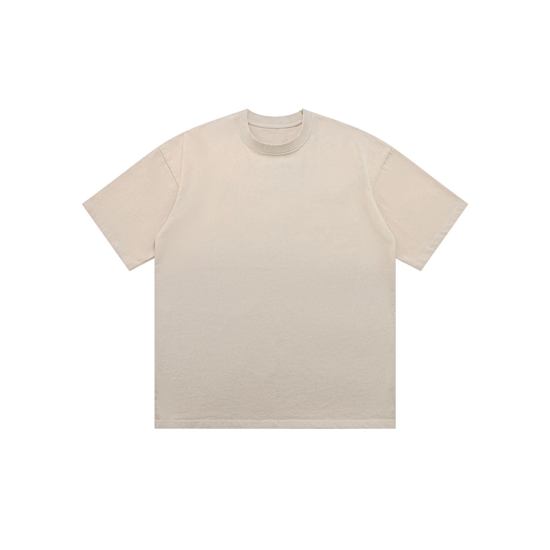 American Retro Double Yarn Pure Cotton Gradient Color Short Sleeve Men