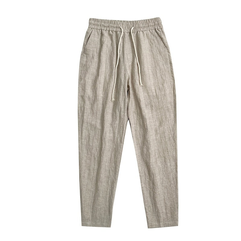 High-end Linen Men's Summer Thin Casual Pants