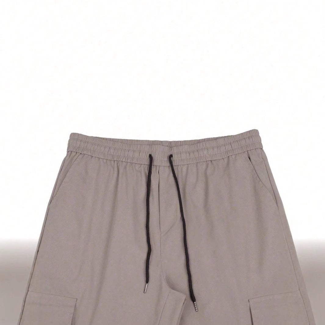 Workwear Casual Pants Drawstring Elastic Waist Track Pants