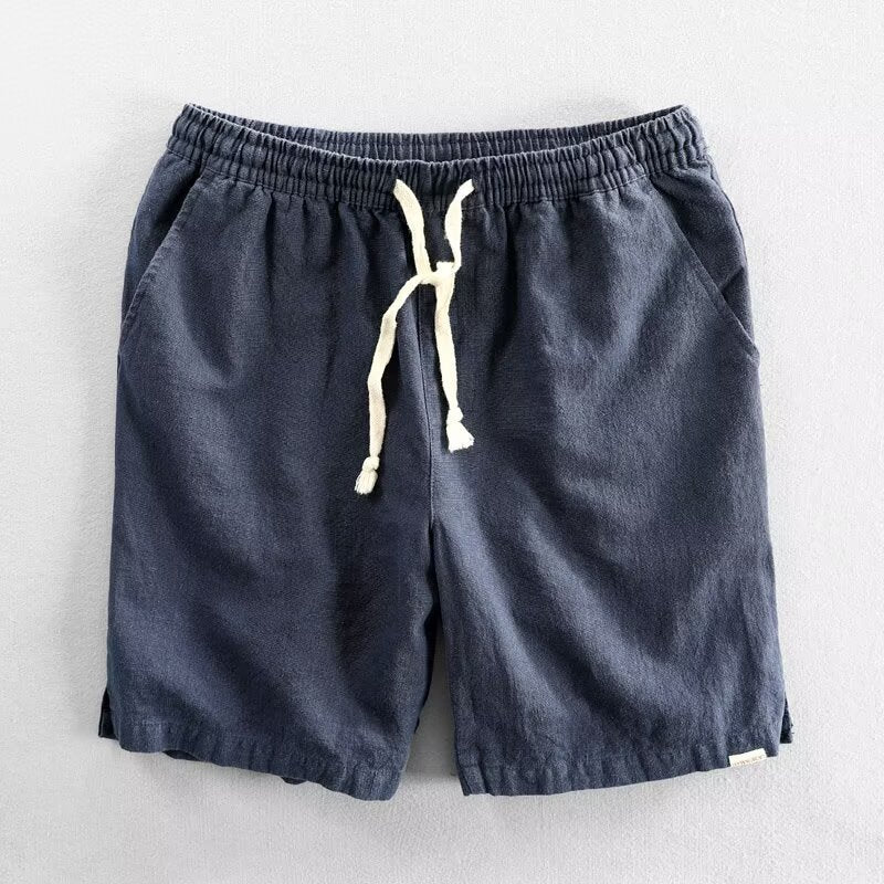 Breathable Ramie Beach Casual Loose Shorts