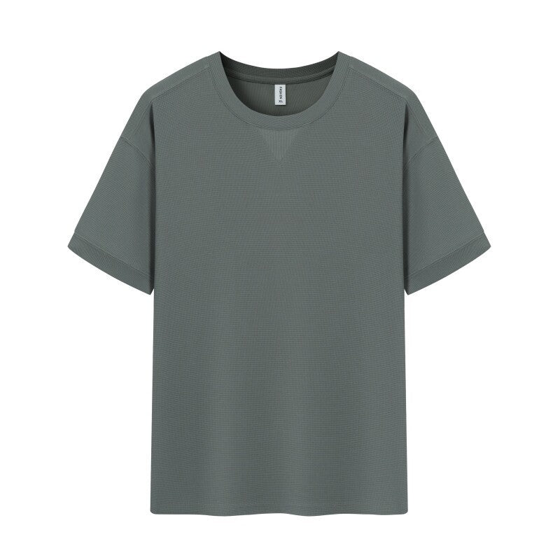 Waffle Heavy Short-sleeved T-shirt For Men