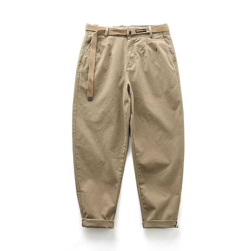 Japanese Leisure Overalls Men's Straight Loose