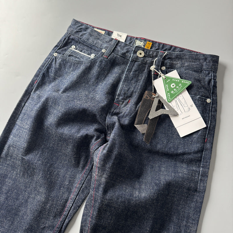 Fashion American Retro Straight Long Pants Men