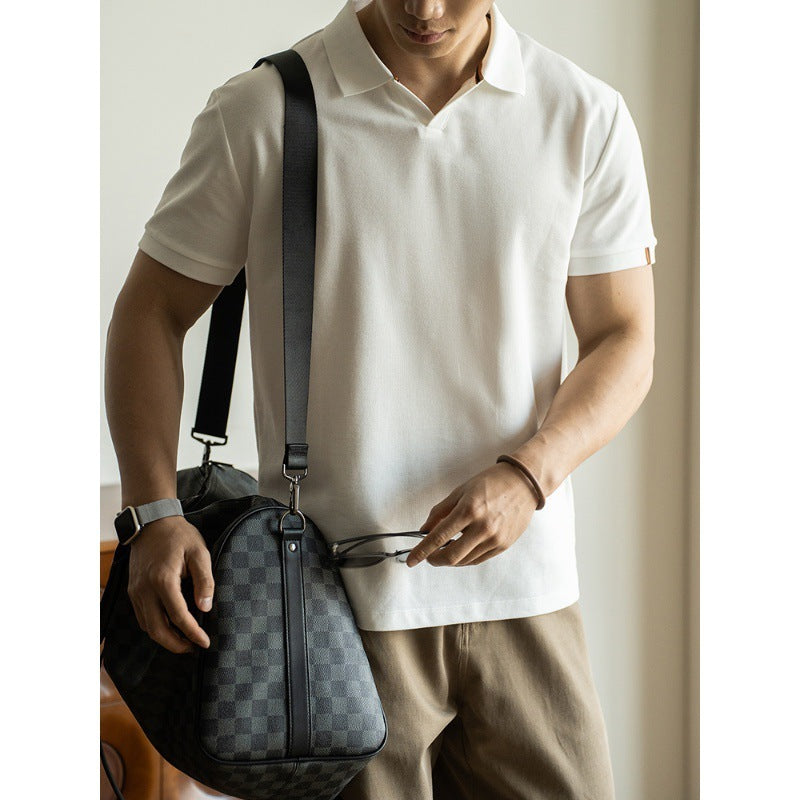 American-style Cotton Breathable Short-sleeved Polo Shirt