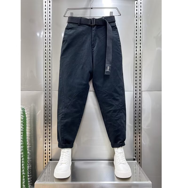 Trendy Skinny Cropped Harem Pants Men's