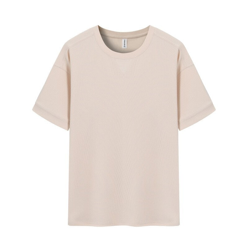 Waffle Heavy Short-sleeved T-shirt For Men
