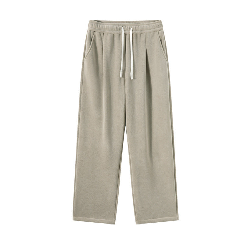 Double-sided Polar Fleece Fleece-lined Thickened Men's Sports Casual Pants
