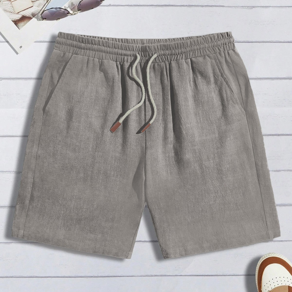 Thin Linen Shorts Men's Loose Casual Shorts