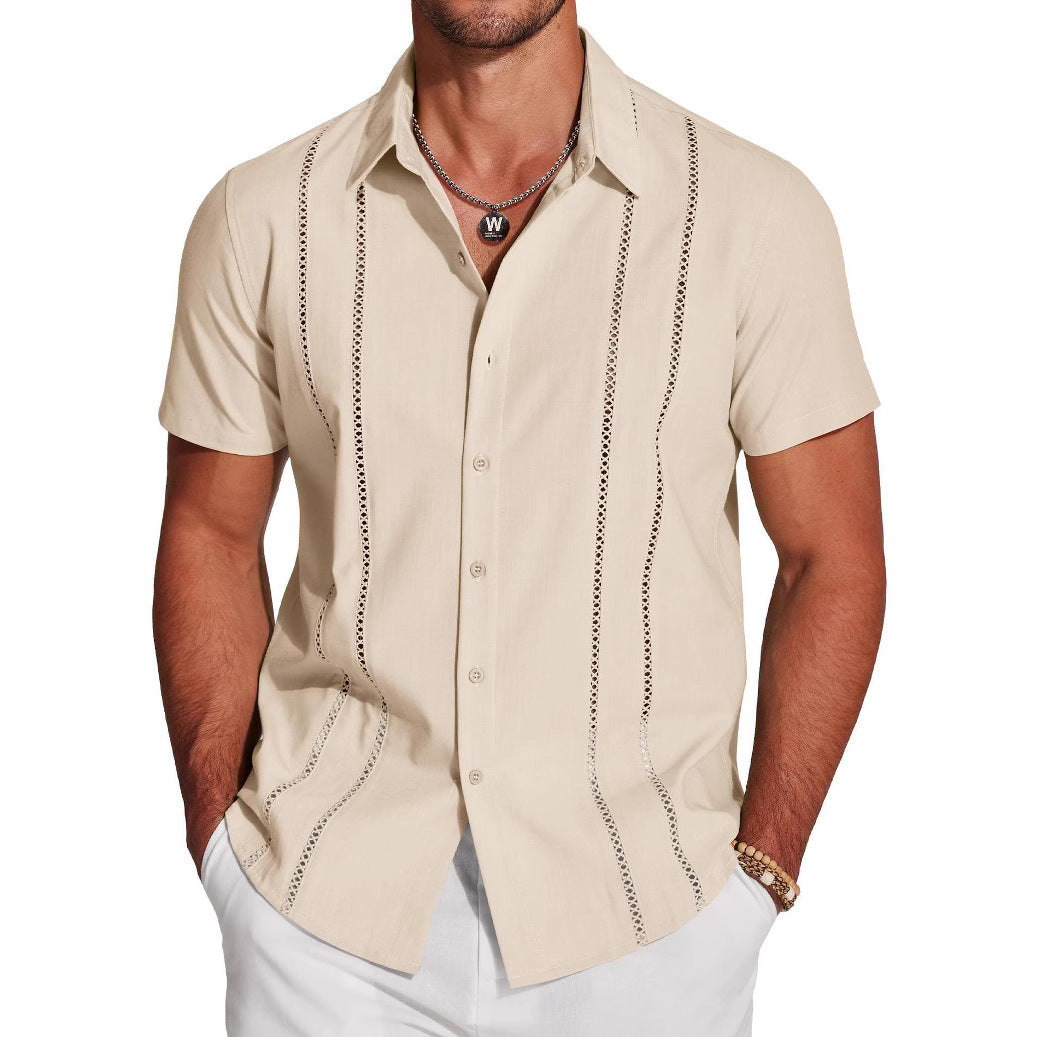 Trendy Wild Hawaii Holiday Lapel Men's Shirt