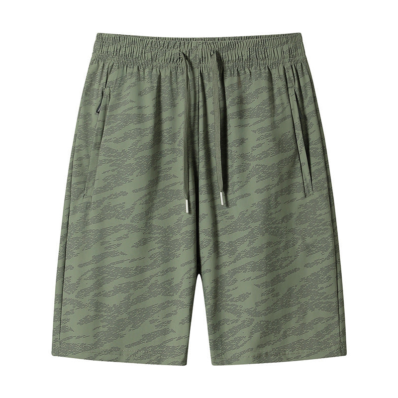 Fashion Personality Ice Silk Stretch Casual Pants Men