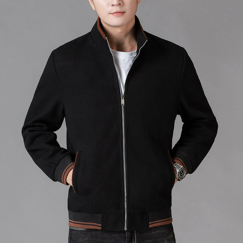 Autumn Clothing Coat Men's Woolen Fleece Jacket Top