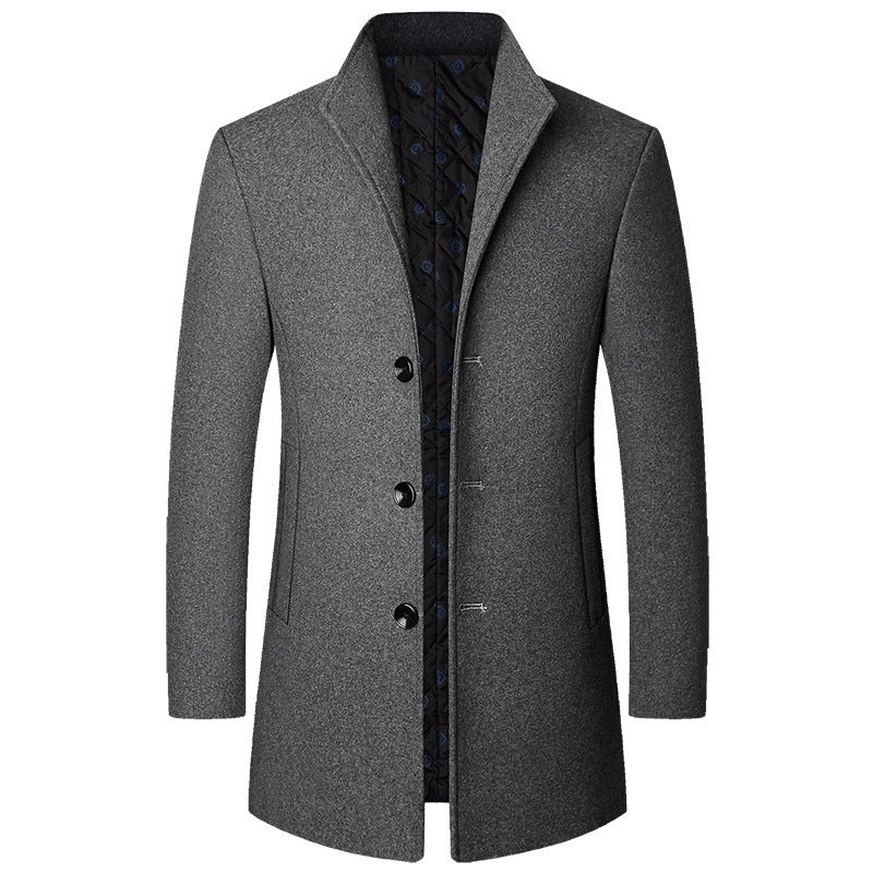 Autumn And Winter Casual Woolen Coat Men