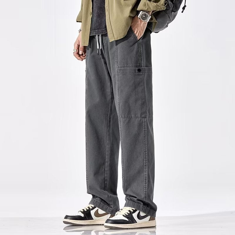 Fashion Loose American Overalls Men's Wide Leg