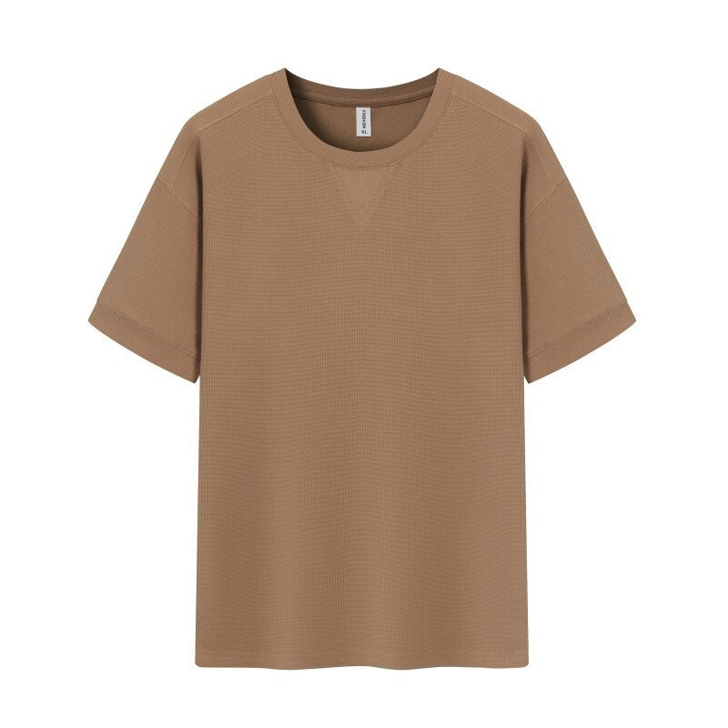 Waffle Heavy Short-sleeved T-shirt For Men