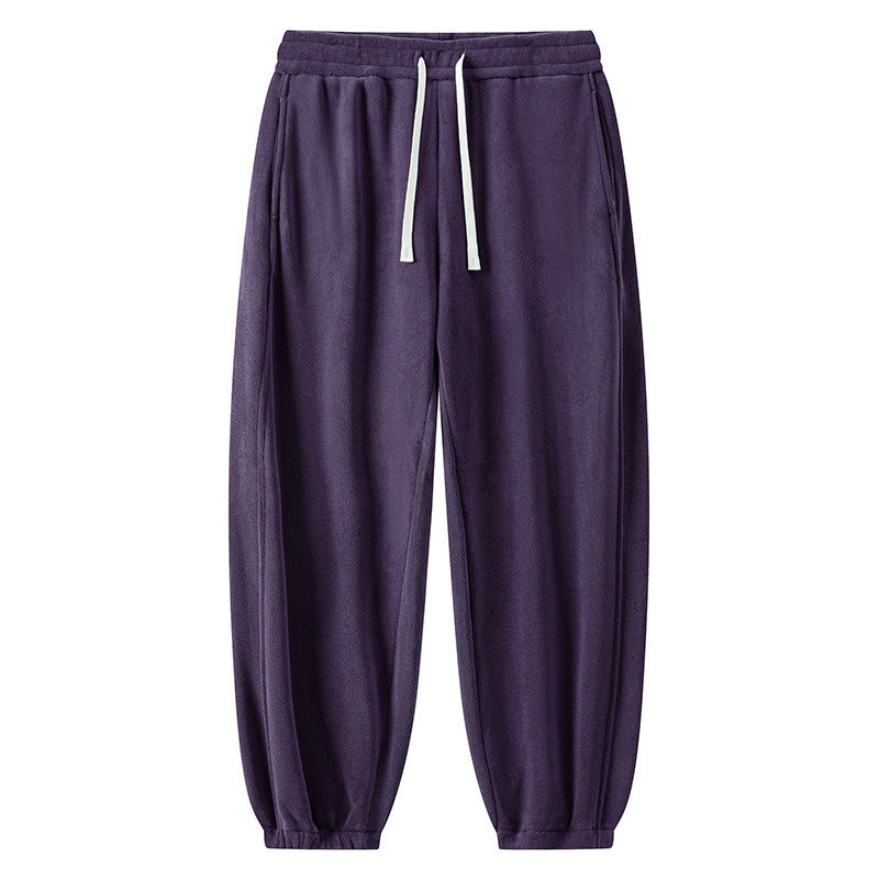 Winter Male Fleece-lined Track Pants