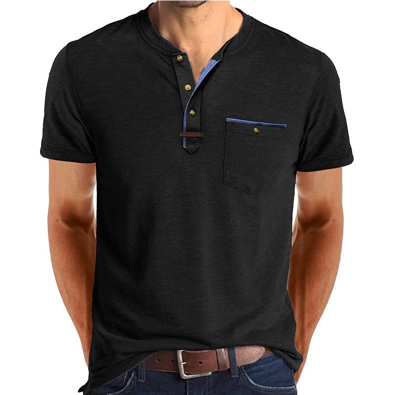 Men's Short-sleeved T-shirt Casual Crew Neck Top