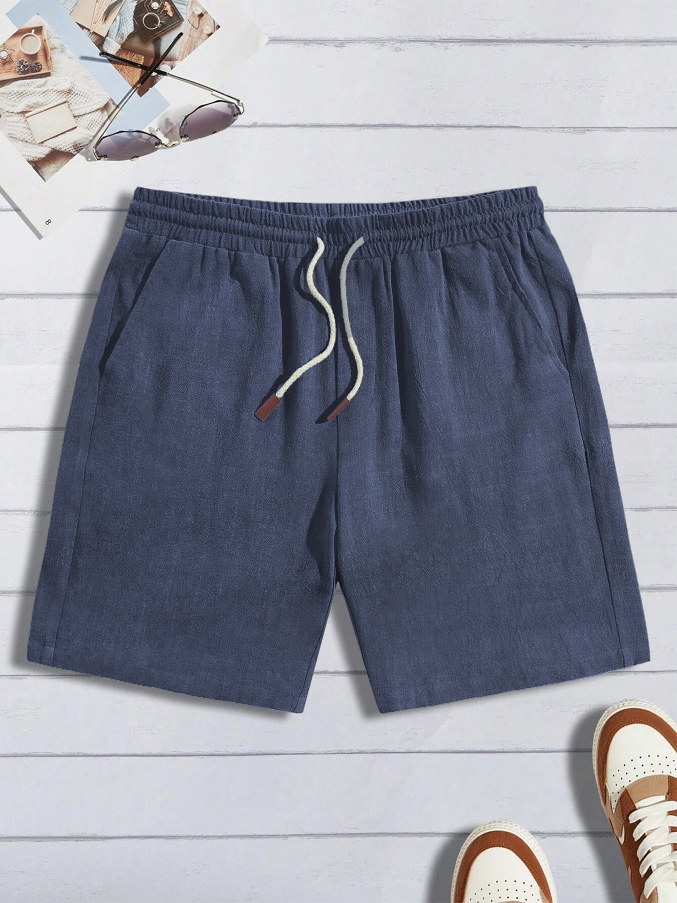 Thin Linen Shorts Men's Loose Casual Shorts