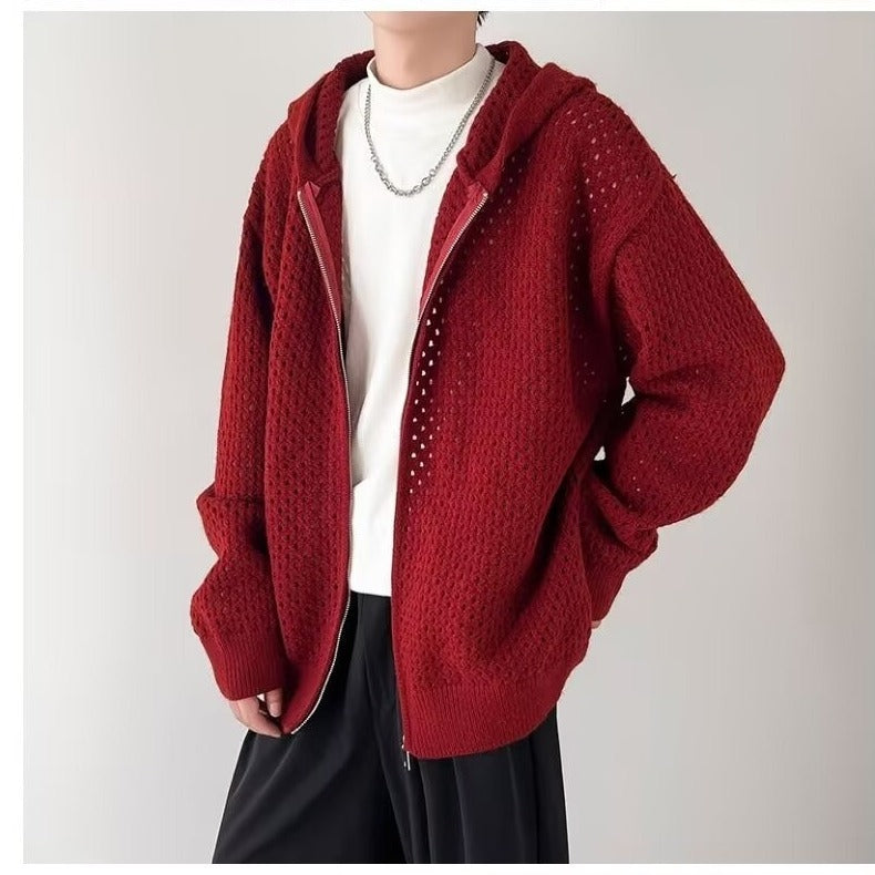 Men's Hooded Casual Breathable All-matching Sweater