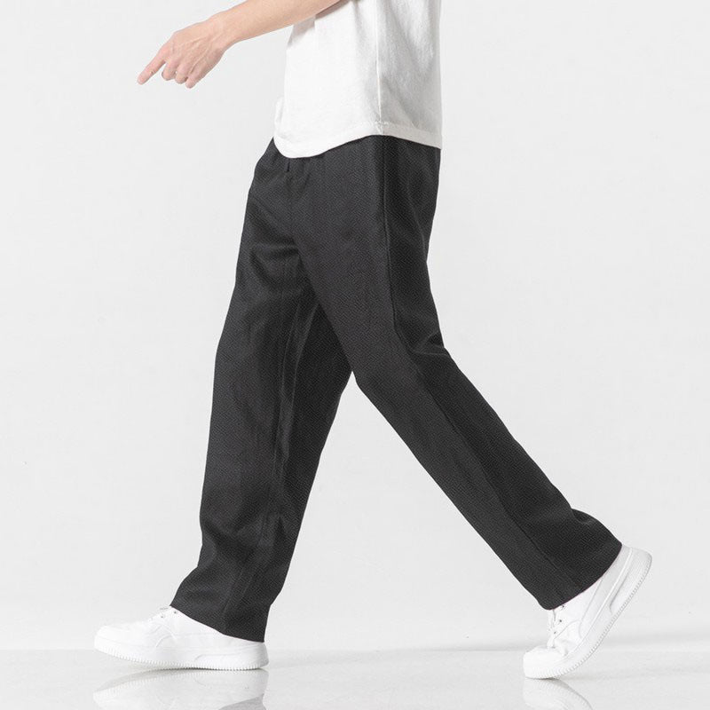 Casual Pants Men's Ultra-thin Baggy Straight Trousers