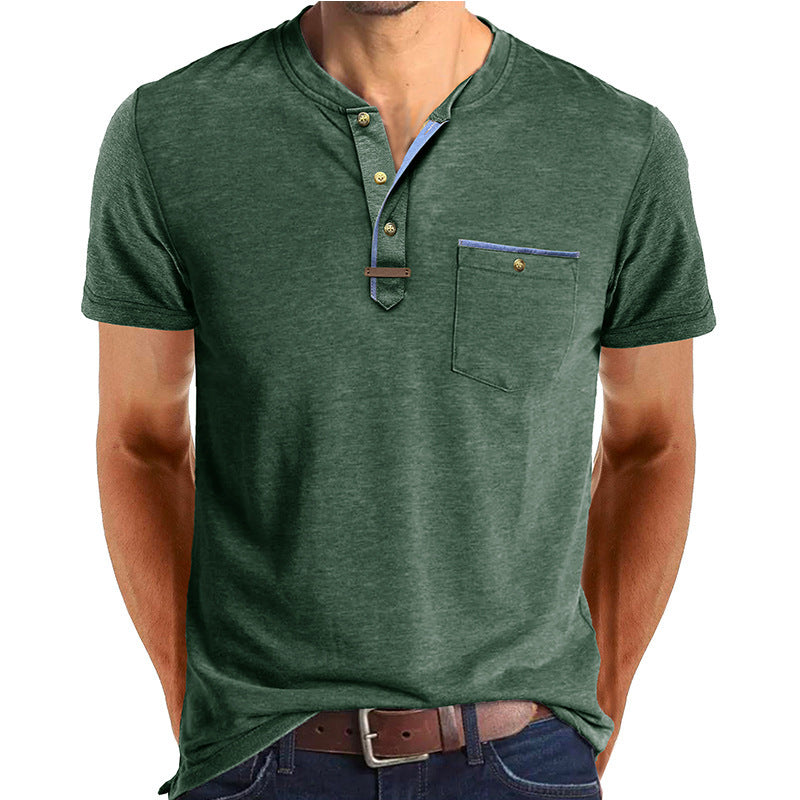Men's Short-sleeved T-shirt Casual Crew Neck Top