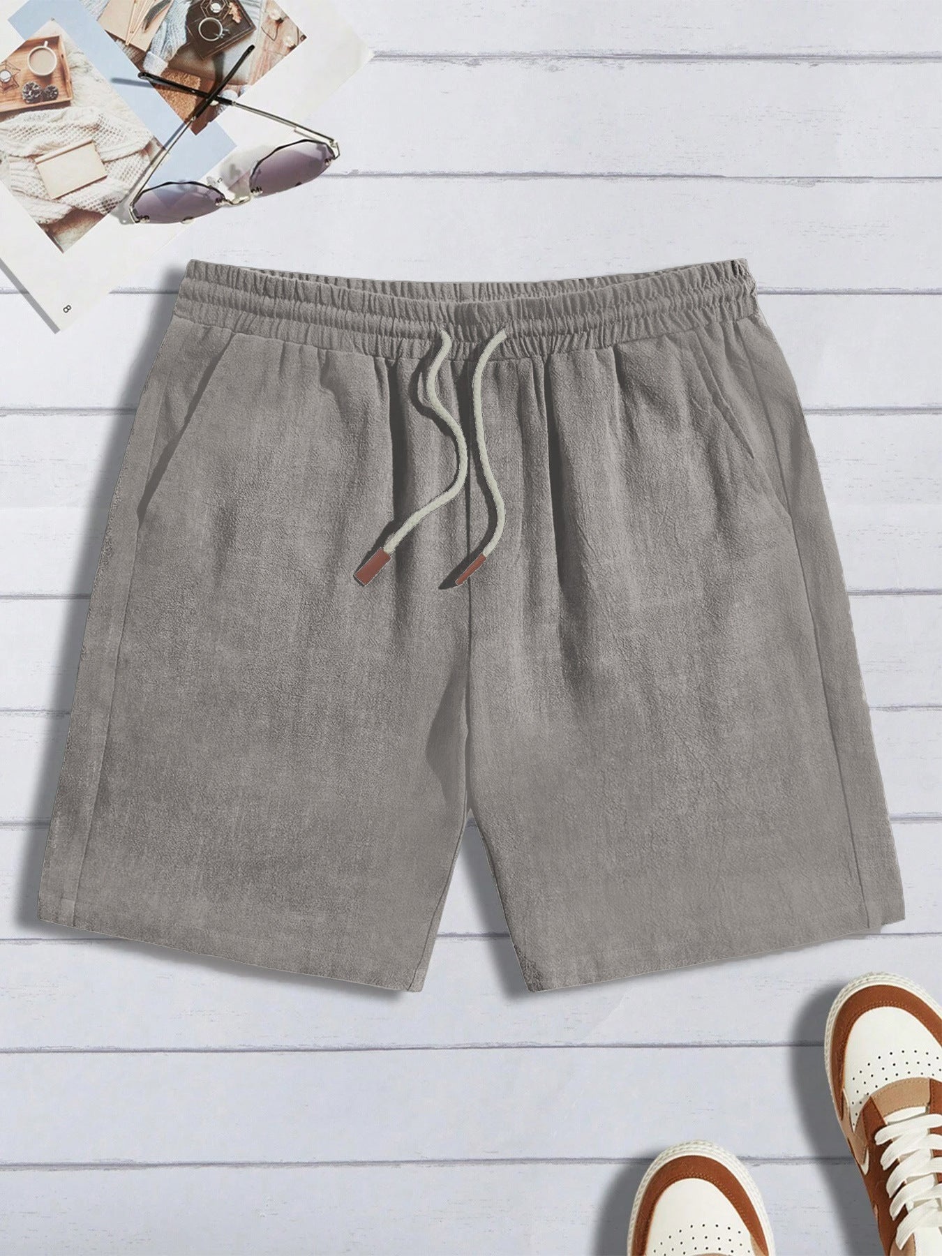 Thin Linen Shorts Men's Loose Casual Shorts
