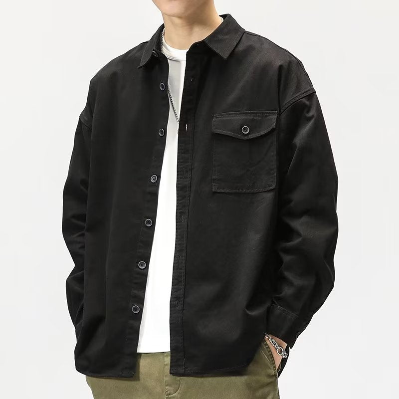 Casual Long Sleeve Shirt Cardigan Jacket